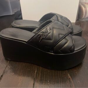 Karl Lagerfeld platform sandals